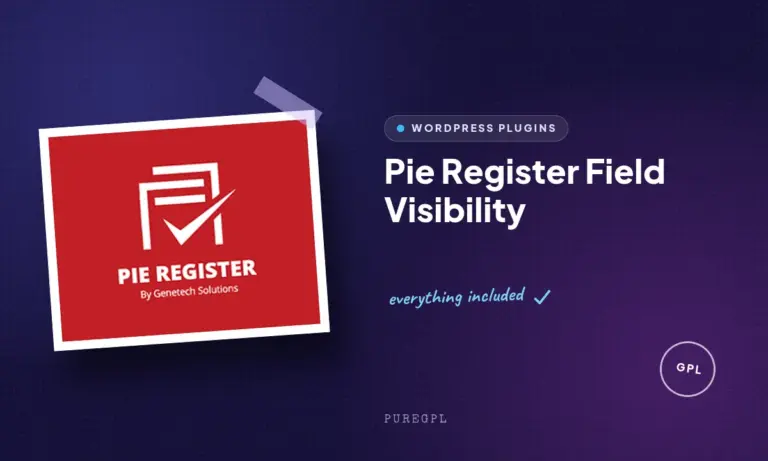 pie register field visibility
