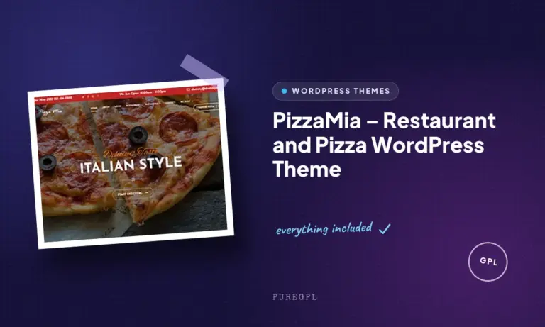 pizzamia restaurant and pizza wordpress theme