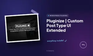pluginize custom post type ui extended