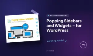 popping sidebars and widgets for wordpress