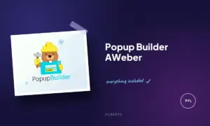 popup builder aweber
