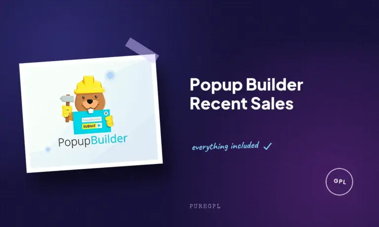 popup builder recent sales