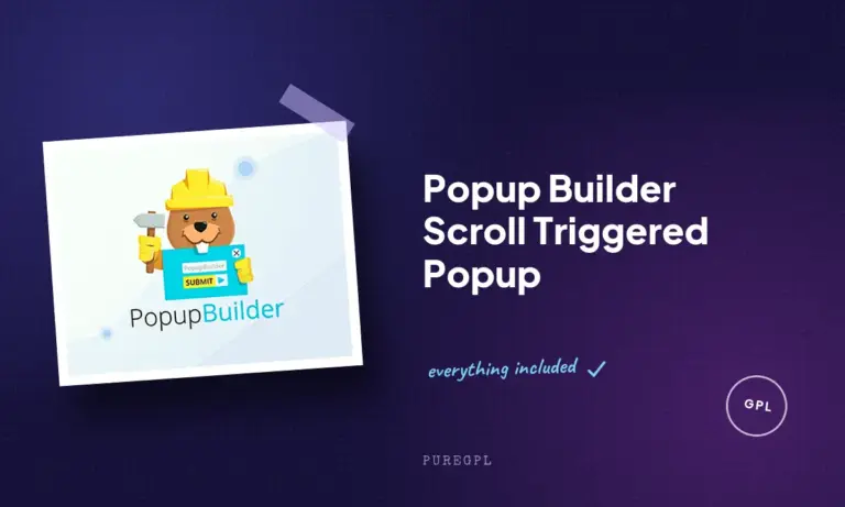 popup builder scroll triggered popup