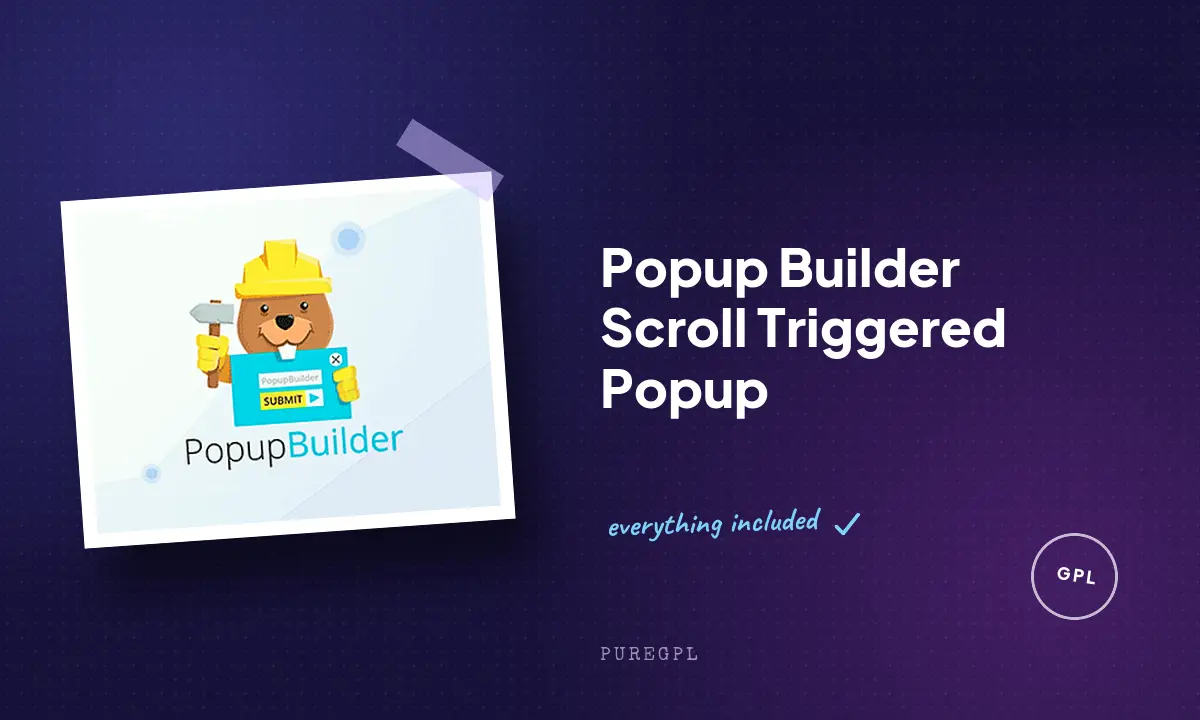 Popup builder | Scroll Triggered Popup