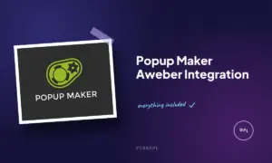 popup maker aweber integration