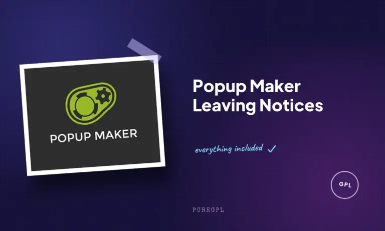 popup maker leaving notices