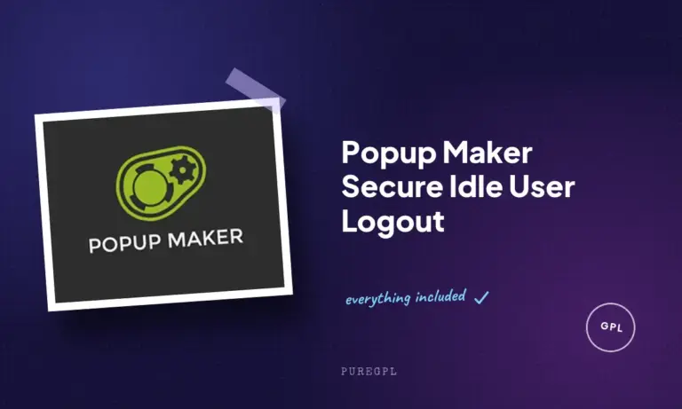 popup maker secure idle user logout