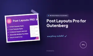 post layouts pro for gutenberg