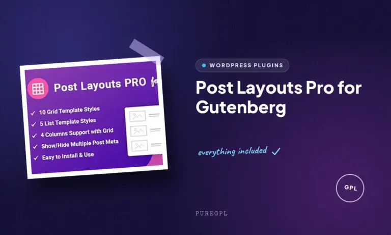 post layouts pro for gutenberg