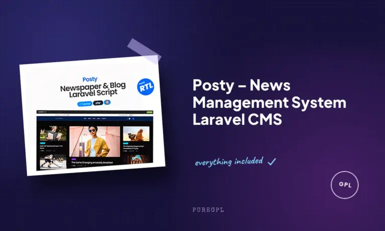 posty news management system laravel cms