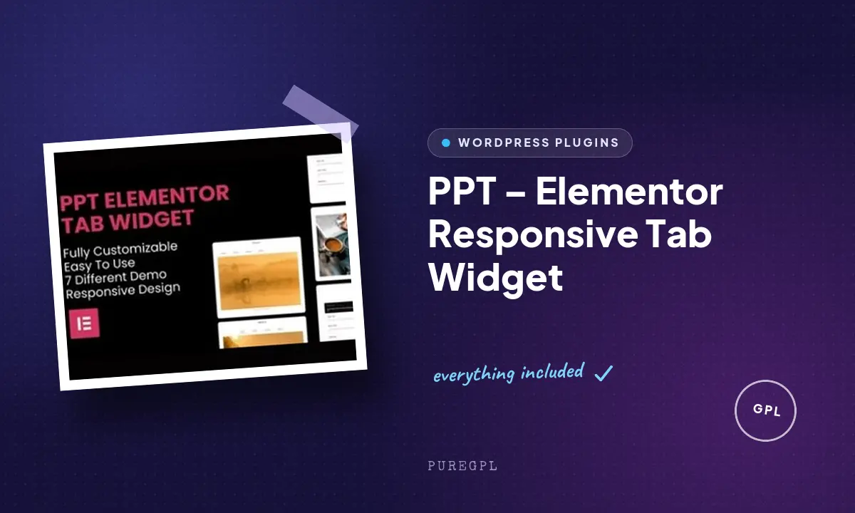 PPT – Elementor Responsive Tab Widget