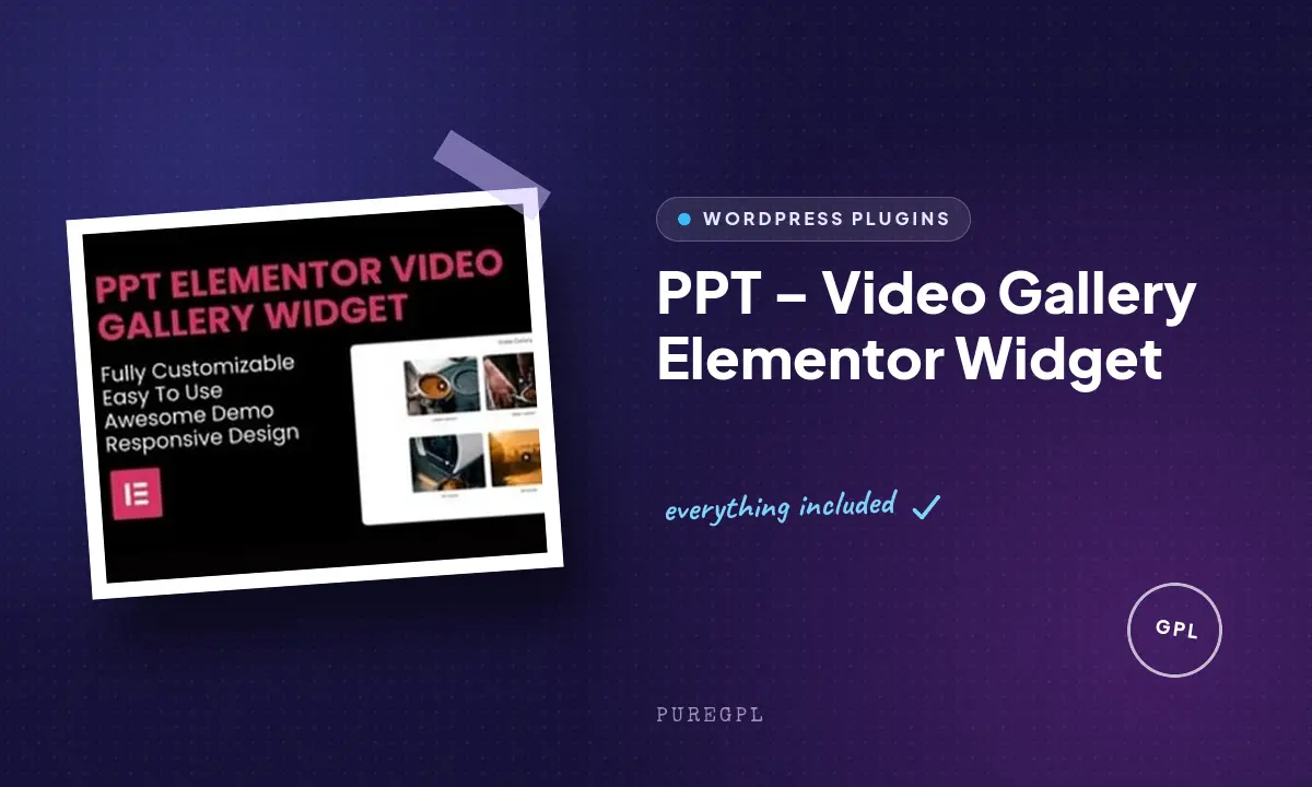 PPT – Video Gallery Elementor Widget