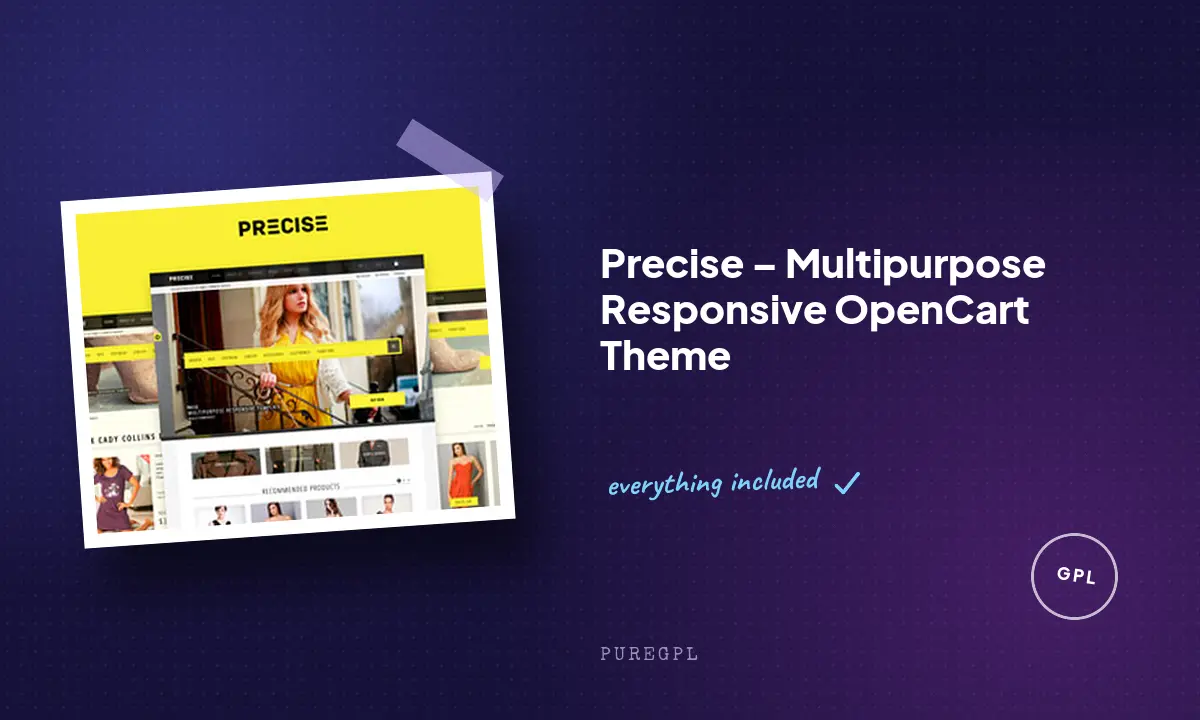 Precise – Multipurpose Responsive OpenCart Theme