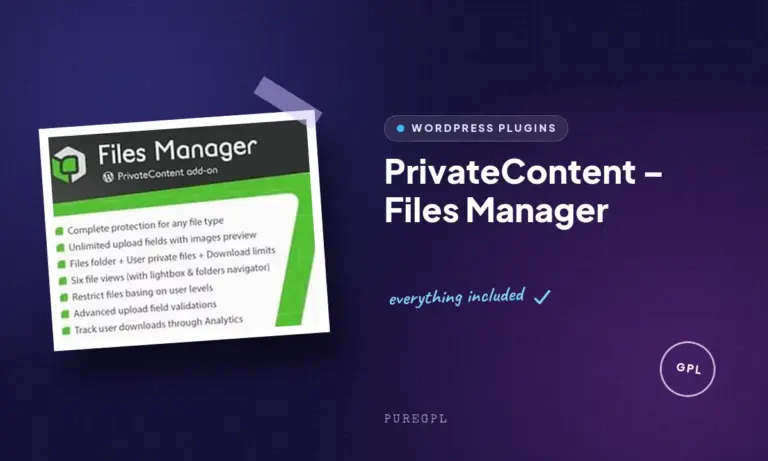 privatecontent files manager