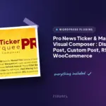 pro news ticker marquee for visual composer display post custom post rss woocommerce