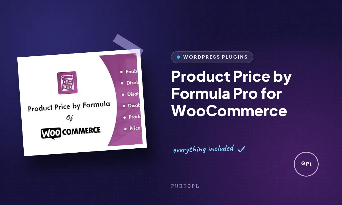 Product Price by Formula Pro for WooCommerce