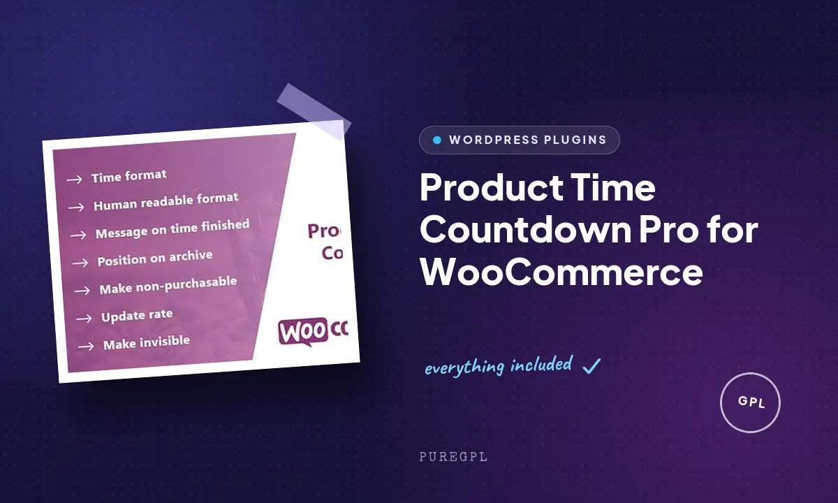 Product Time Countdown Pro for WooCommerce