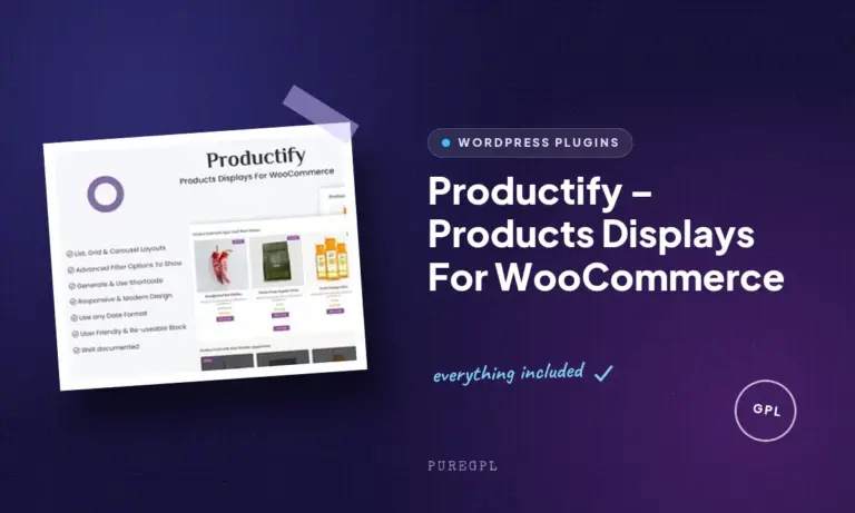 productify products displays for woocommerce