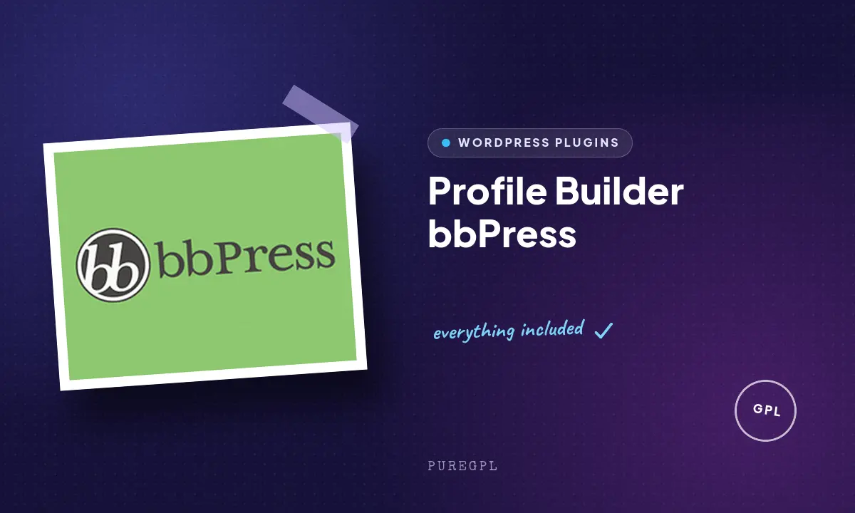 Profile builder | bbPress