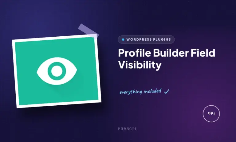 profile builder field visibility