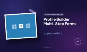 profile builder multi step forms