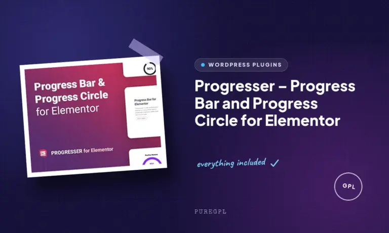 progresser progress bar and progress circle for elementor