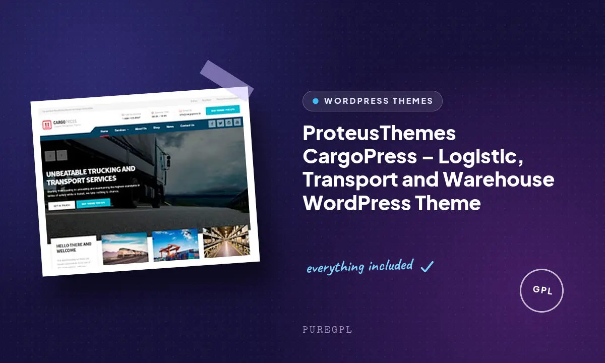 CargoPress – Logistic, Transport and Warehouse WordPress Theme