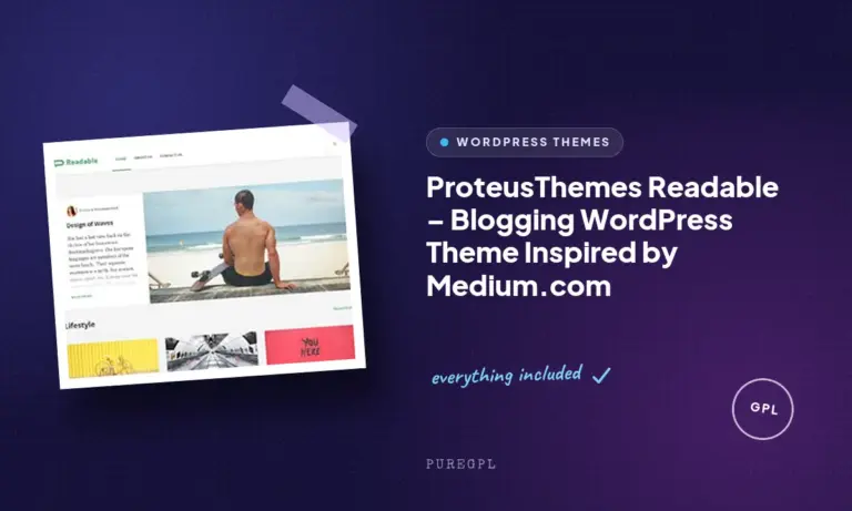 proteusthemes readable blogging wordpress theme inspired by medium com