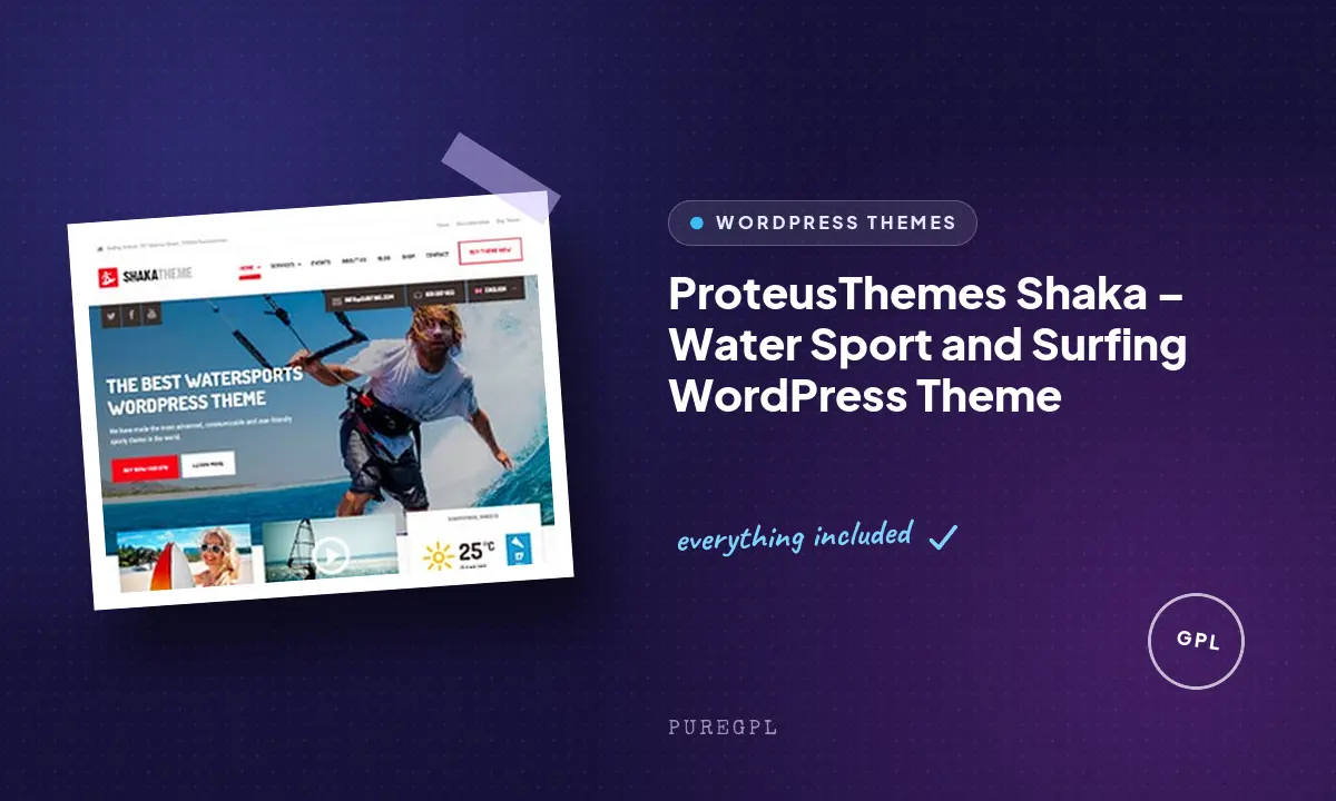 Shaka – Water Sport and Surfing WordPress Theme