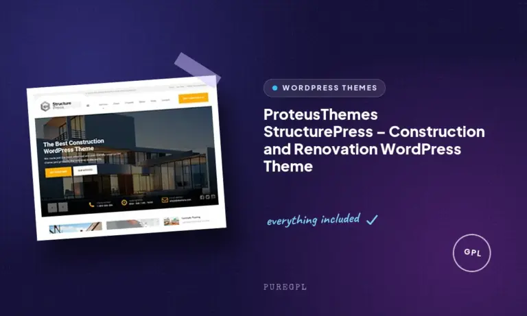 proteusthemes structurepress construction and renovation wordpress theme