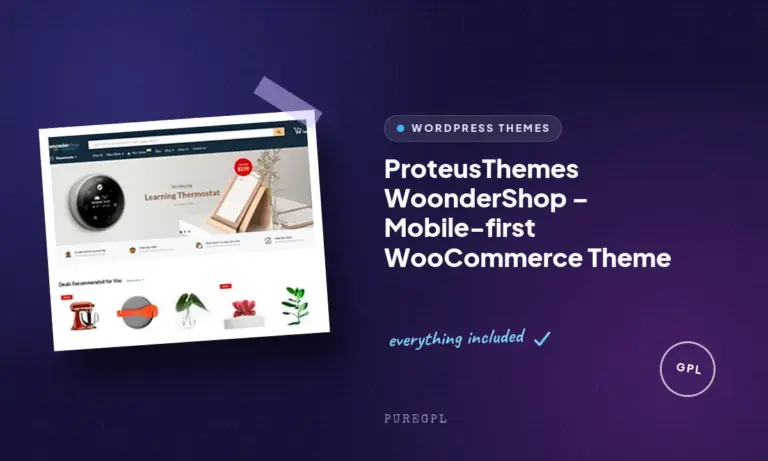 proteusthemes woondershop mobile first woocommerce theme
