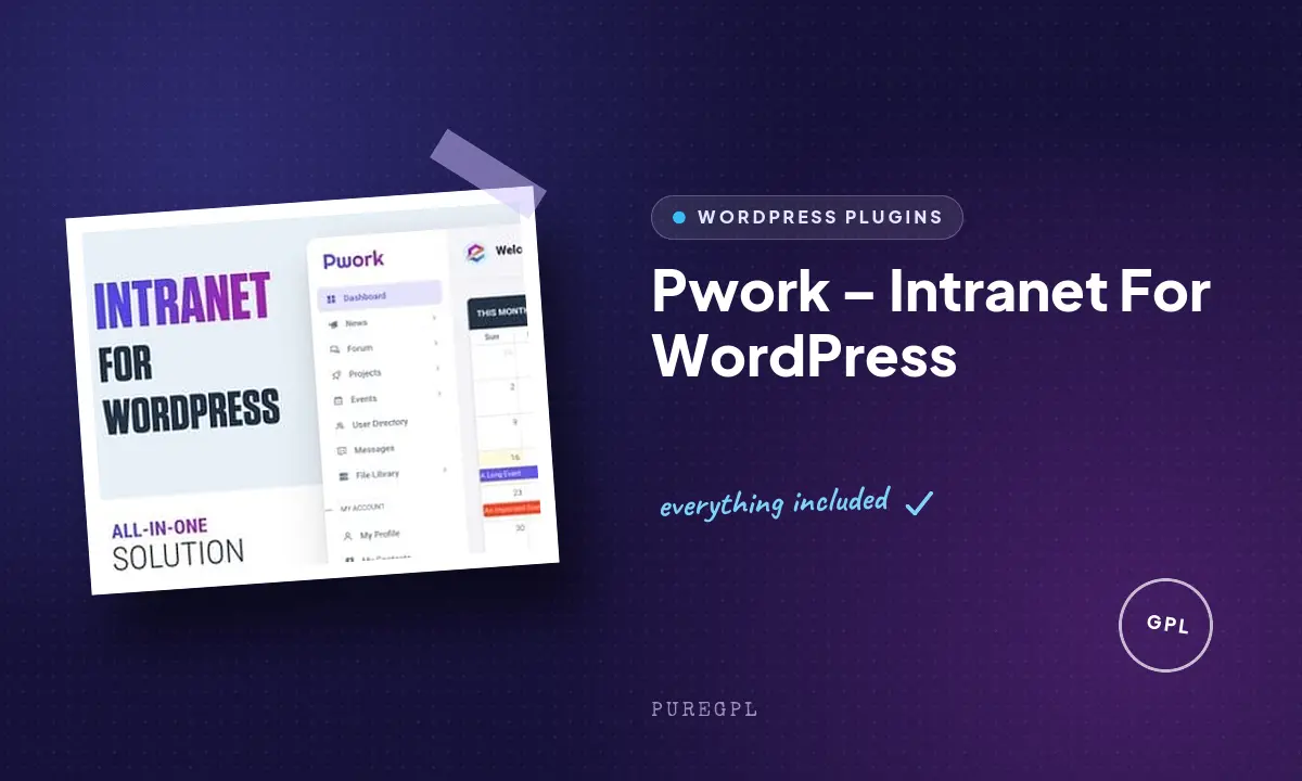 Pwork – Intranet For WordPress