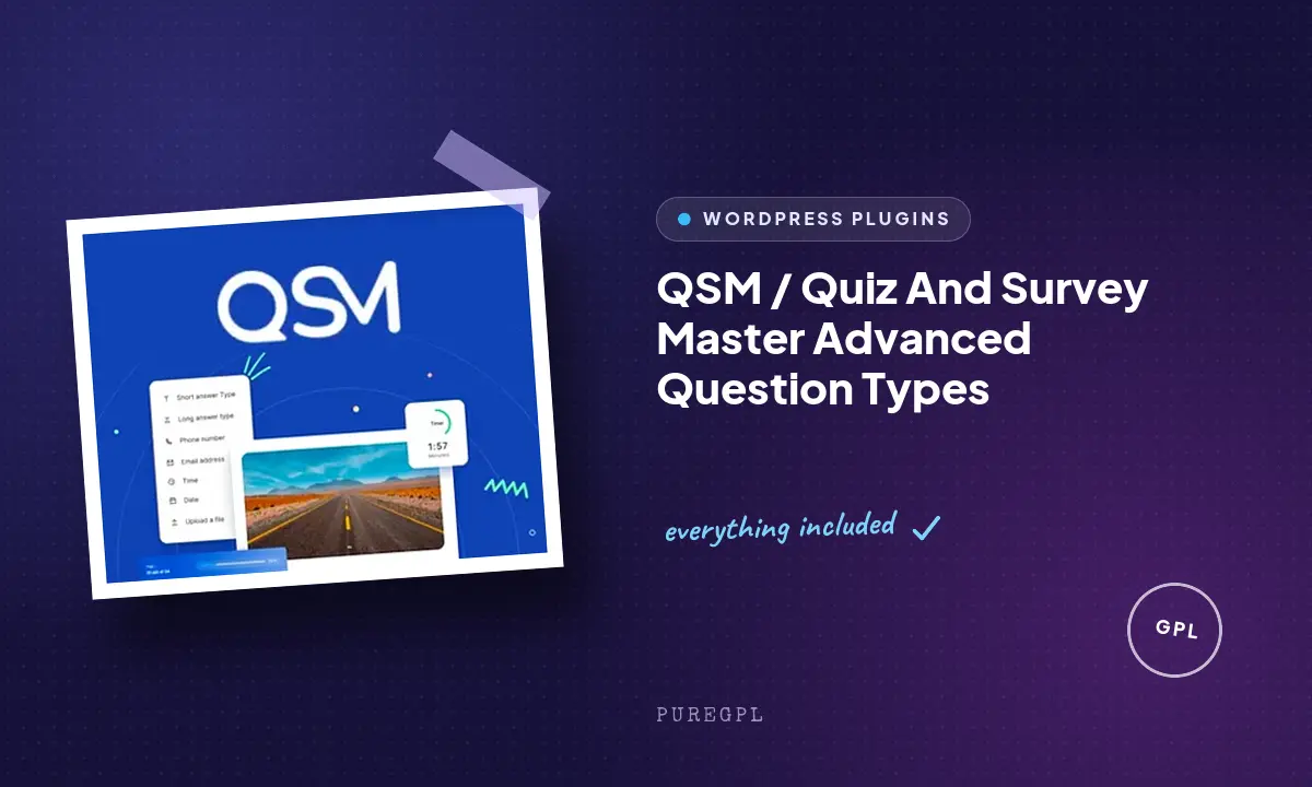 Qsm / quiz and survey master | Advanced Question Types