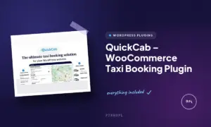 quickcab woocommerce taxi booking plugin