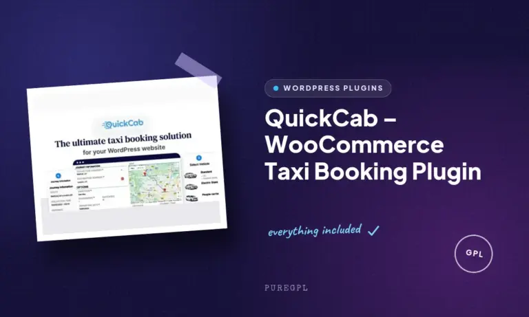 quickcab woocommerce taxi booking plugin