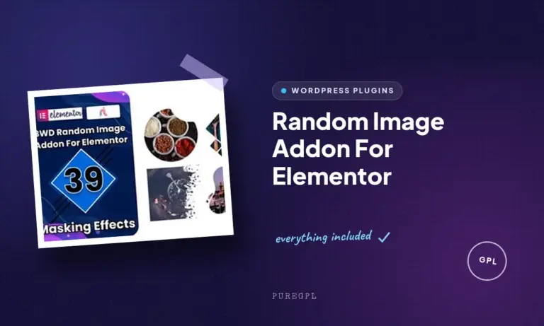 random image addon for elementor