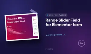range slider field for elementor form