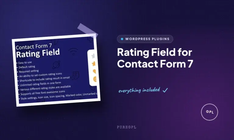 rating field for contact form 7