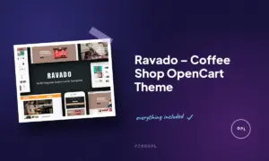 ravado coffee shop opencart theme
