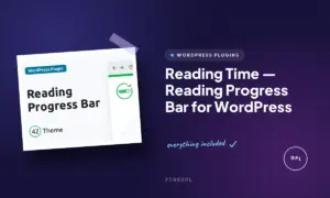 reading time reading progress bar for wordpress
