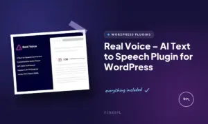 real voice ai text to speech plugin for wordpress
