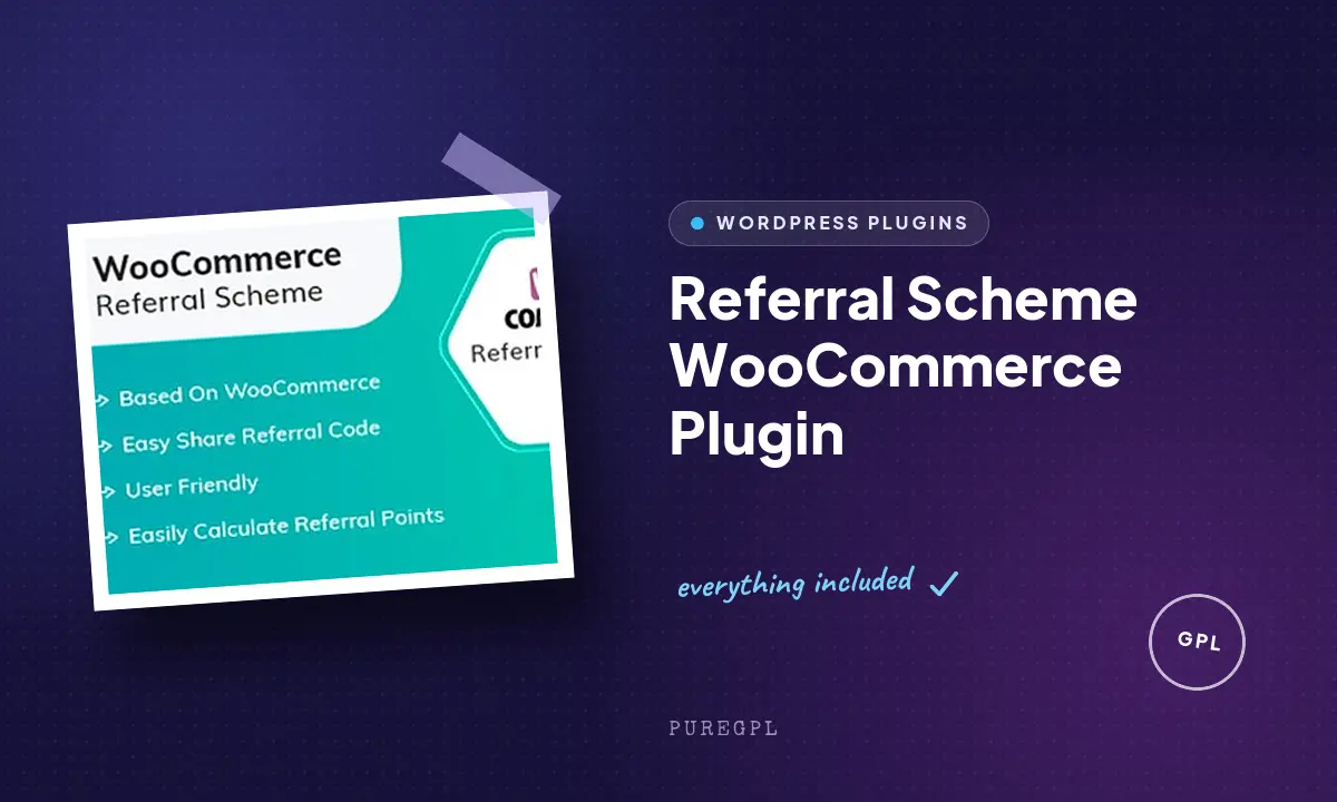 Referral Scheme WooCommerce Plugin