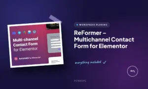 reformer multichannel contact form for elementor