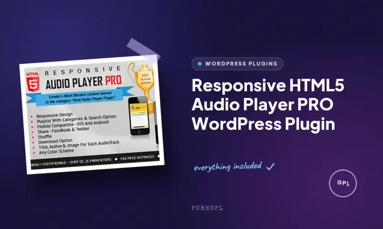 responsive html5 audio player pro wordpress plugin