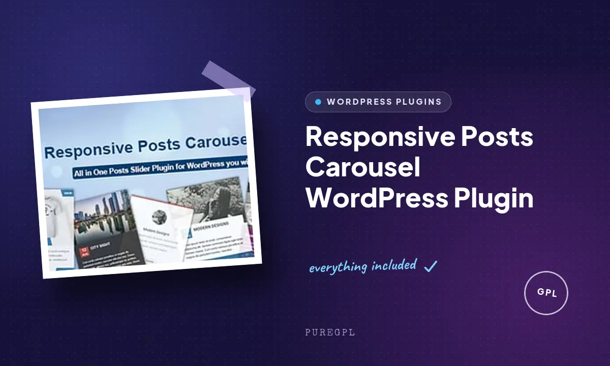 Responsive Posts Carousel WordPress Plugin