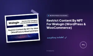 restrict content by nft for walogin wordpress woocommerce