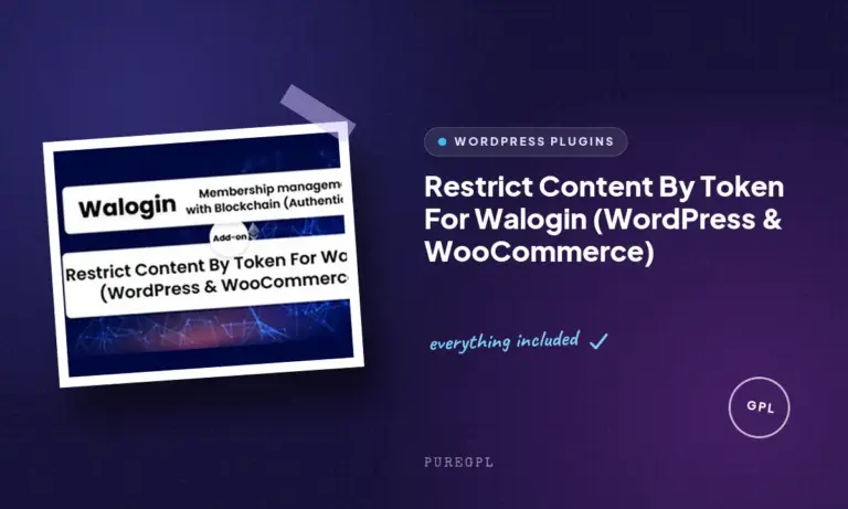 restrict content by token for walogin wordpress woocommerce