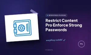 restrict content pro enforce strong passwords
