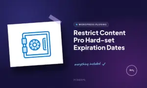 restrict content pro hard set expiration dates
