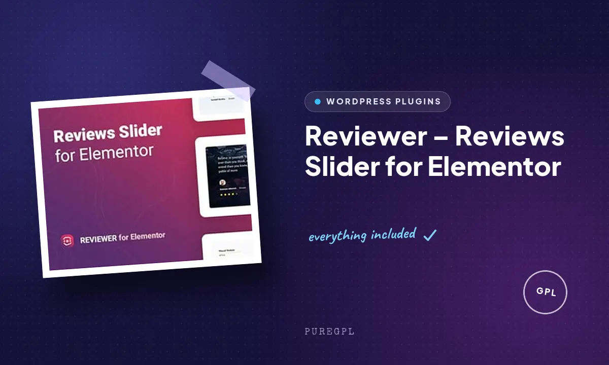 Reviewer – Reviews Slider for Elementor